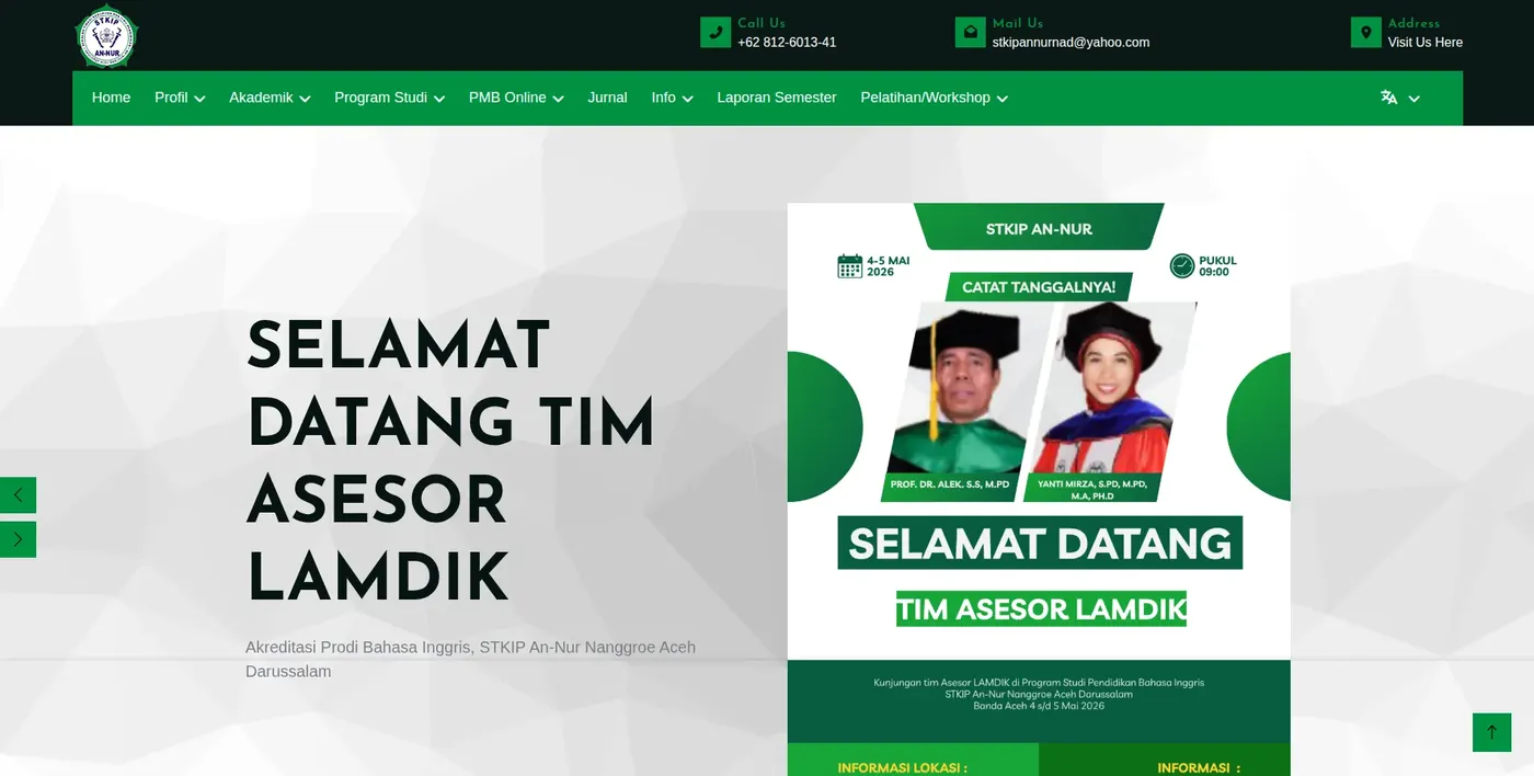 Web Profil STKIP ANNUR